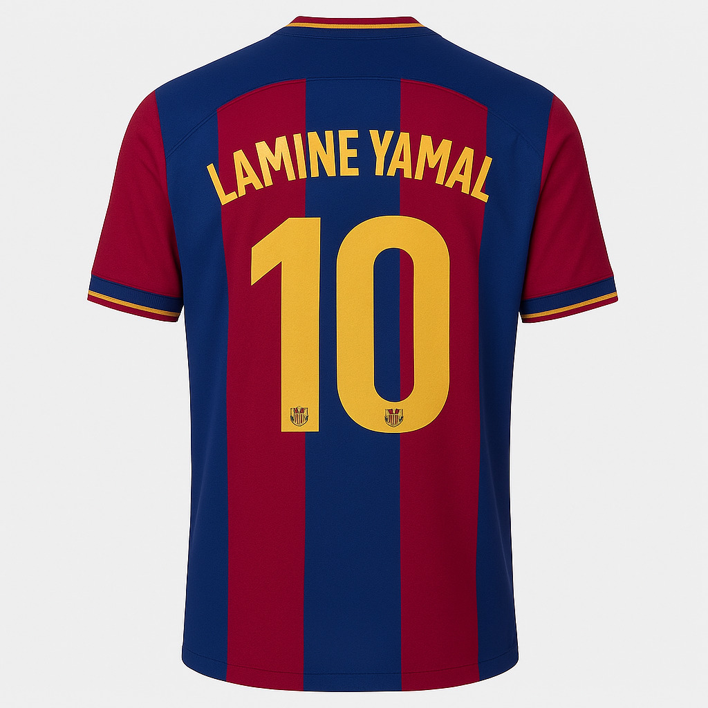FC Barcelona 2025-26 Lamine Yamal 10 Fotbollströja