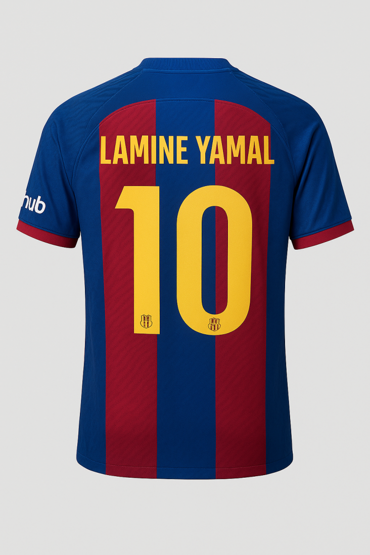 FC Barcelona Lamine Yamal 10 Fotbollströja 2025-26