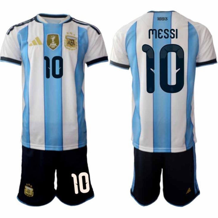 Argentina 2026 VM Hemmaställ Herr Lionel Messi #10 Fotbollströja